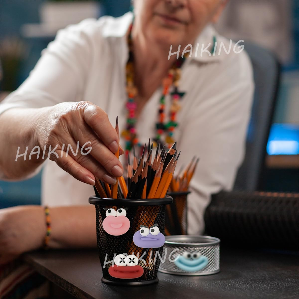 HAIKING Funny Fridge Magnets, 12 PCS 3D Cartoon Decorative Magnets for Refrigerator, Locker, Whiteboard (6 Colors) image number 5