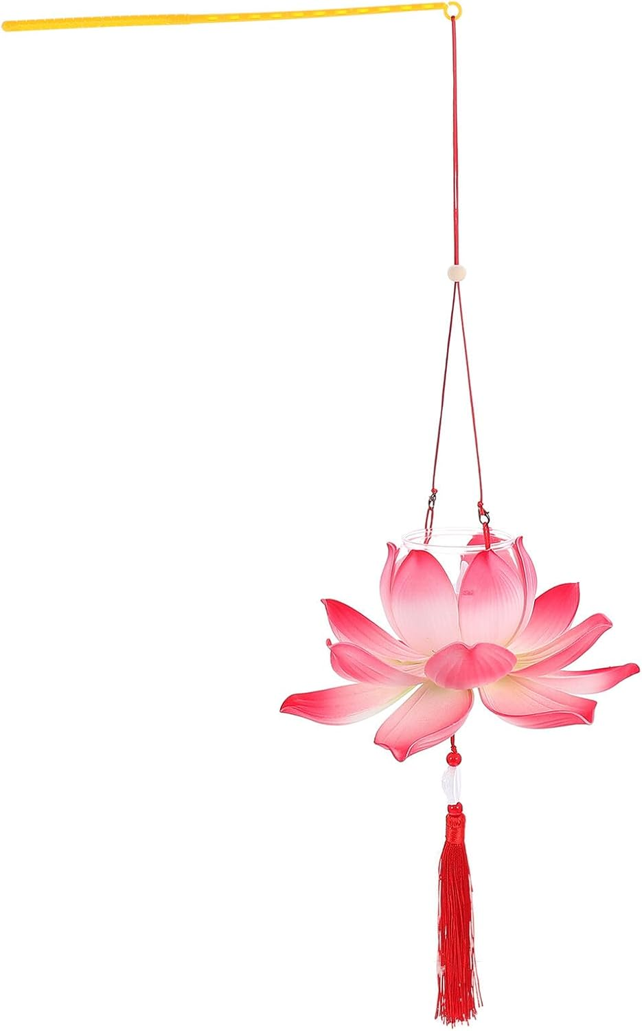 PLAFOPE Lotus Handheld Festival Lantern DIY Craft Kit for Red Small Lantern Making Materials Set Party and Supplies image number 5