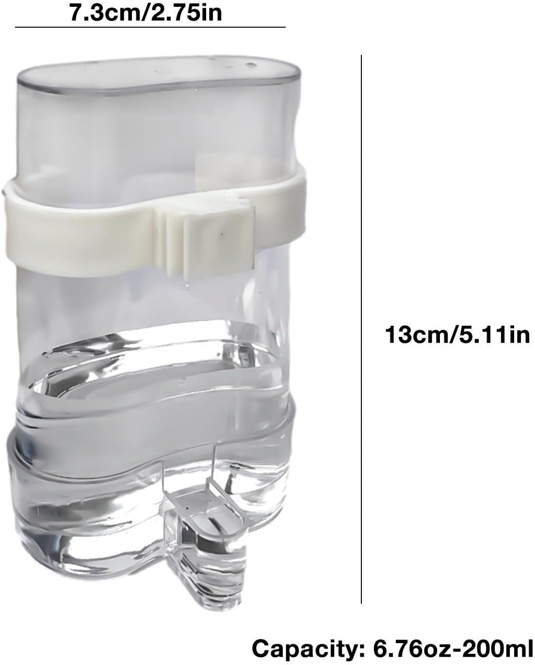 Gihioue Automatic Bird Water Dispenser, Automatic Bird Feeder Birds Water Dispenser, Harmless Pet Accessories with Clip for Parrots, Budgies, Parakeets - Yellow image number 4