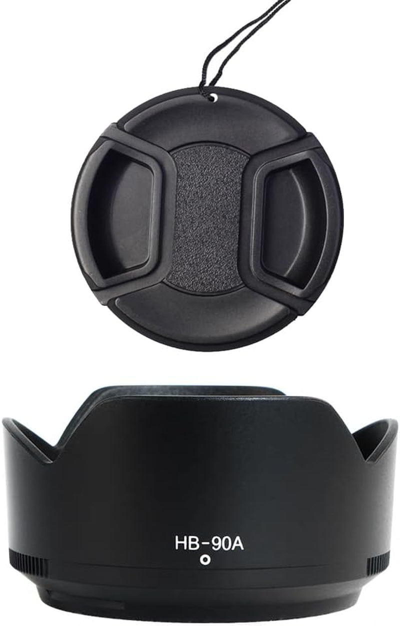 ADQQUI HB-90A Lens Hood & 62Mm Lens Cap Compatible with Nikon Z DX 50-250Mm F/4.5-6.3 VR & Z 50Mm F/1.8 S Lens (1+1 Pack) image number 4