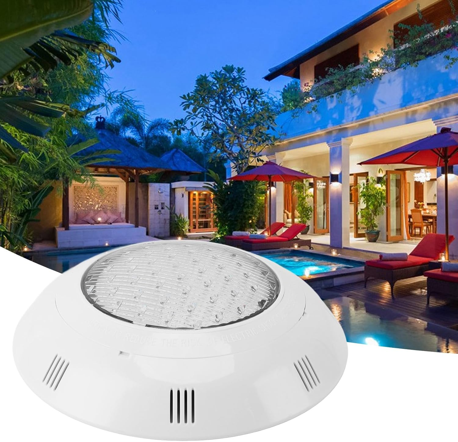 LED Pool Light, Underwater Pool Light 12V, RGB Color Changing, with Remote Control, 7 Colors, 3 Modes, Ideal for Inground, Spas, Decoration image number 4