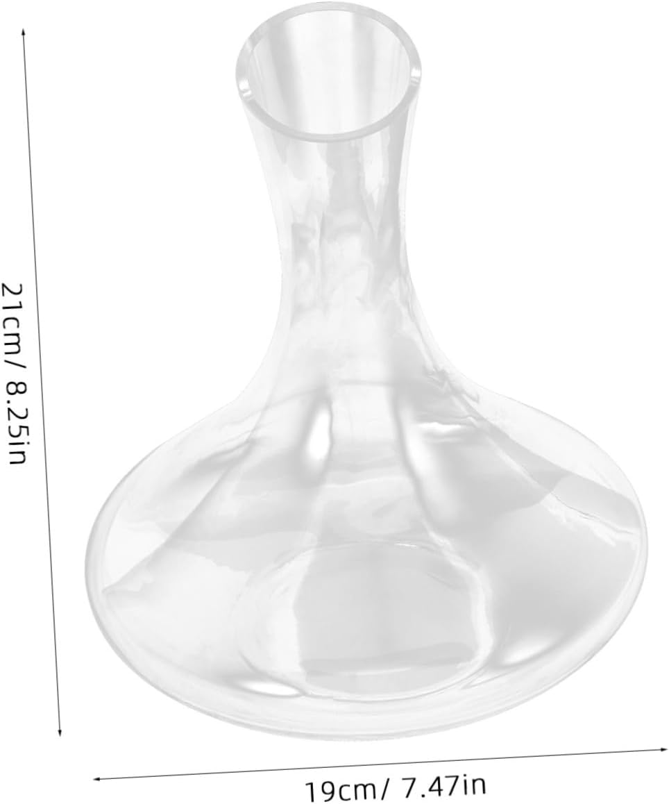 Alipis 1Pc Lead Glass Decanter Simple Design Transparent Wine Aerator for Home and Bar Use Creative Wine Container for Enhancing Flavor image number 1