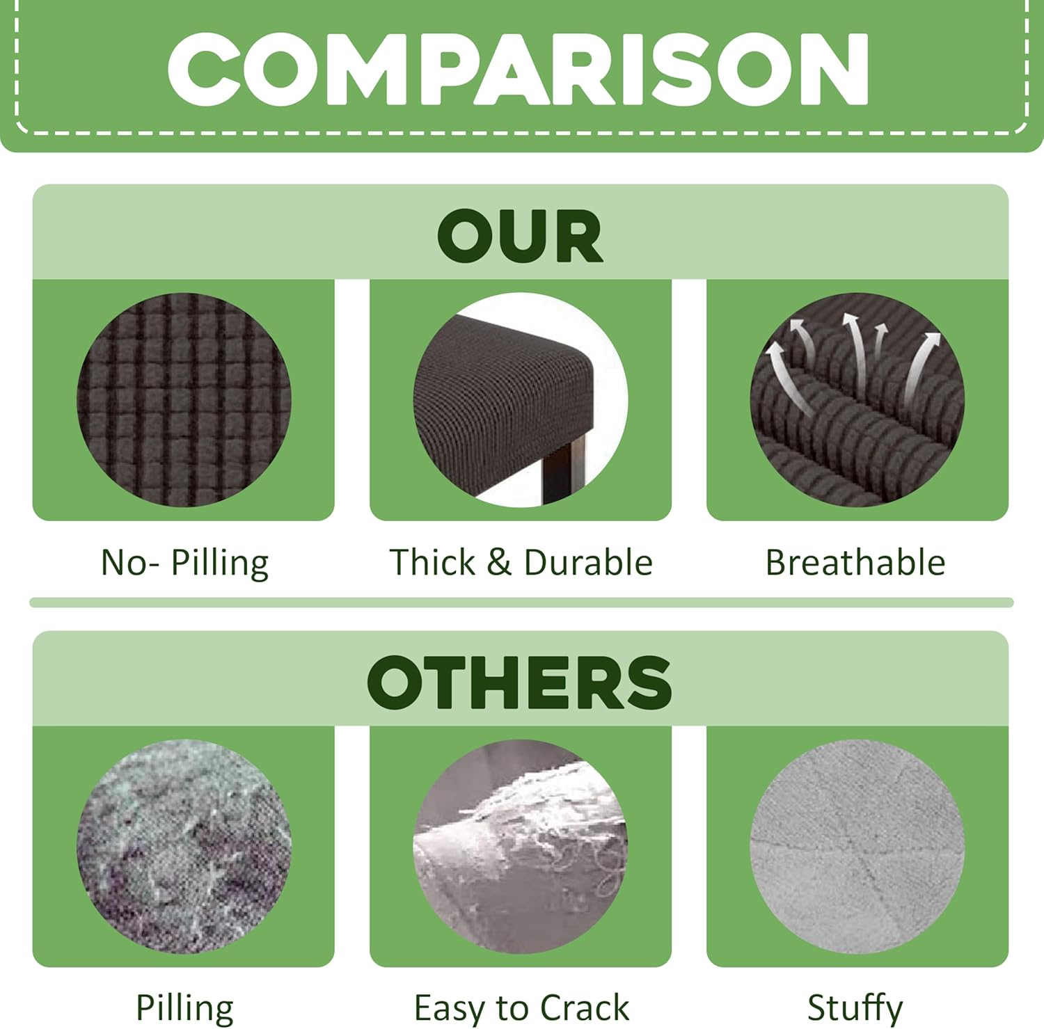 Couch Arm Covers for Chairs Stretch Armchair Cover Polyester Office Chair Armrest Covers for Sofa, Anti-Stain Arm Chair Slipcover Washable Chair Arm Covers Protectors - Black - Pack of 2 image number 1