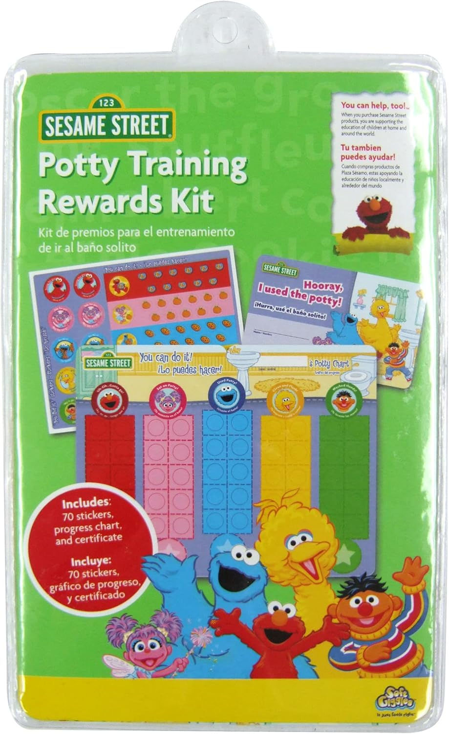 Ginsey Sesame Street Potty Training Rewards Kit, Promote Good Potty Habits image number 3