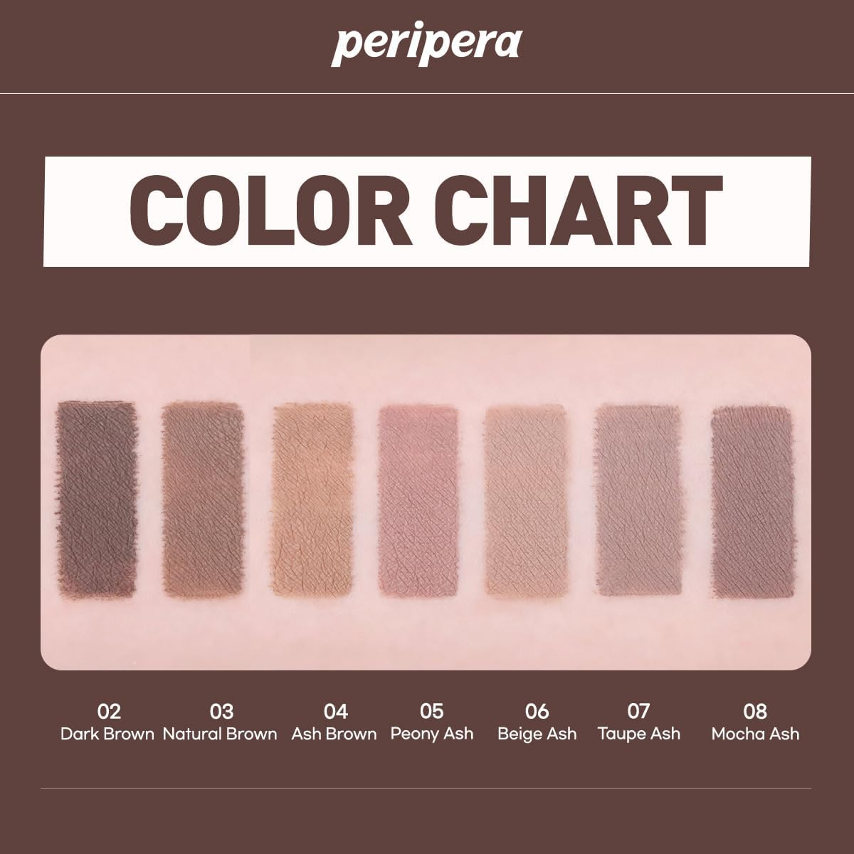 Peripera Speedy Skinny Browcara, 02 Dark Brown