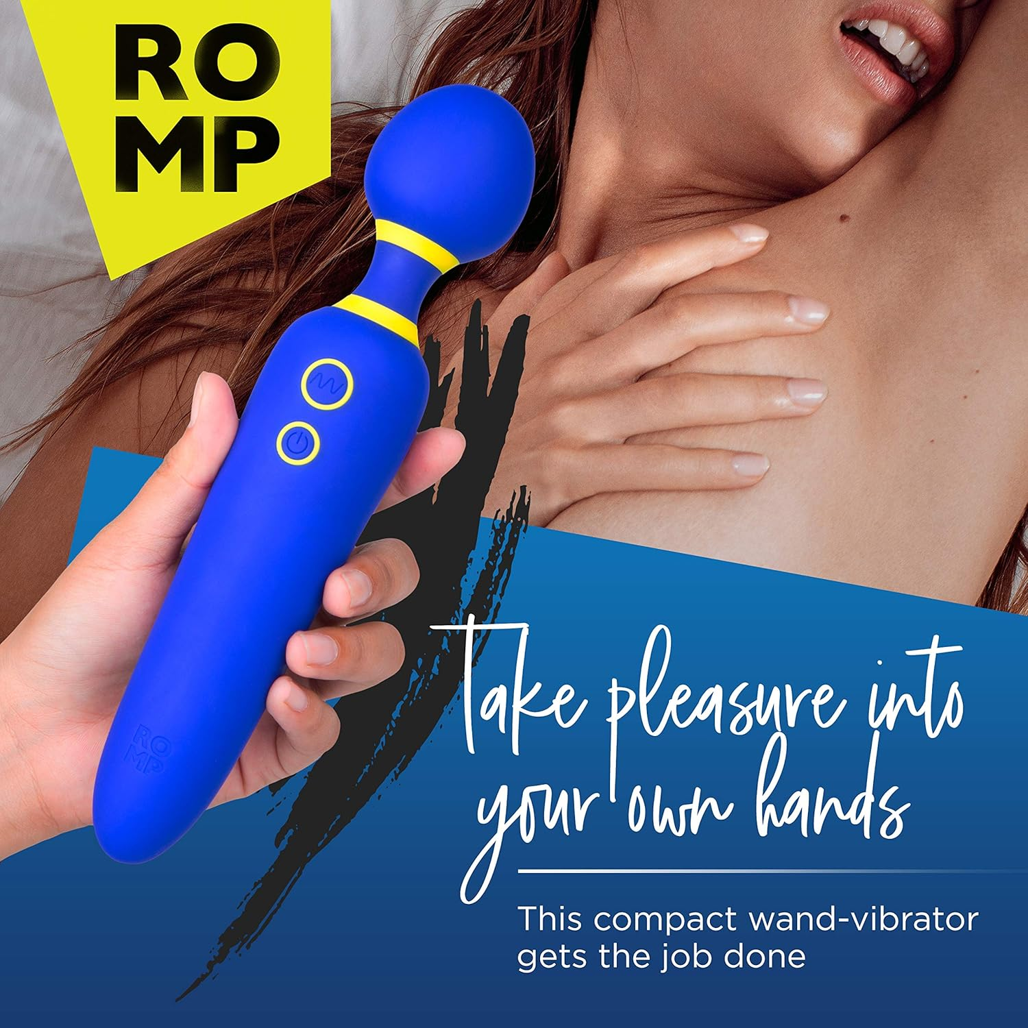ROMP Flip Wand Vibrator for Women - Vibrating Sex Toy for Clitoral Stimulation - Wand Massager with 6 Vibration Modes - Whisper Quiet & Waterproof image number 5