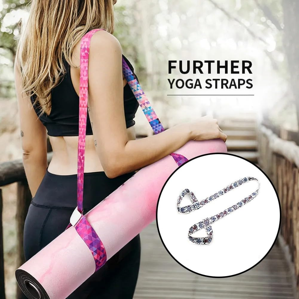 HTARTZ Yoga Mat Strap - Adjustable Durable Yoga Mat Carrier and Stretching Strap - Yoga Mat Strap Sling[Mat NOT Included] image number 3