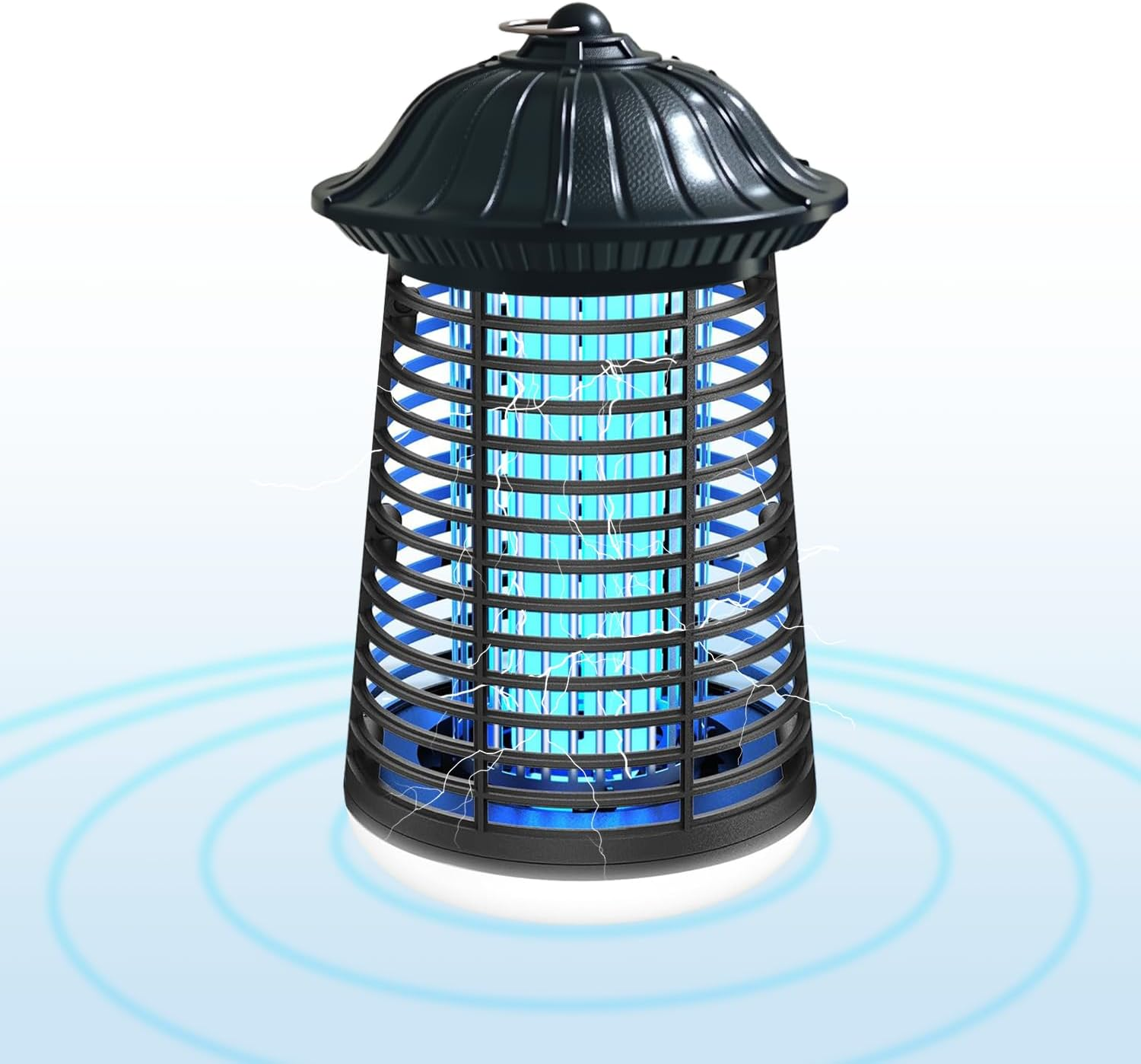 Electric Bug Zapper with LED Light, 15W Mosquito Insect Killer Lamp, Indoor Outdoor Fly Trap with 1.2M Cord, Safe Grid Design image number 3