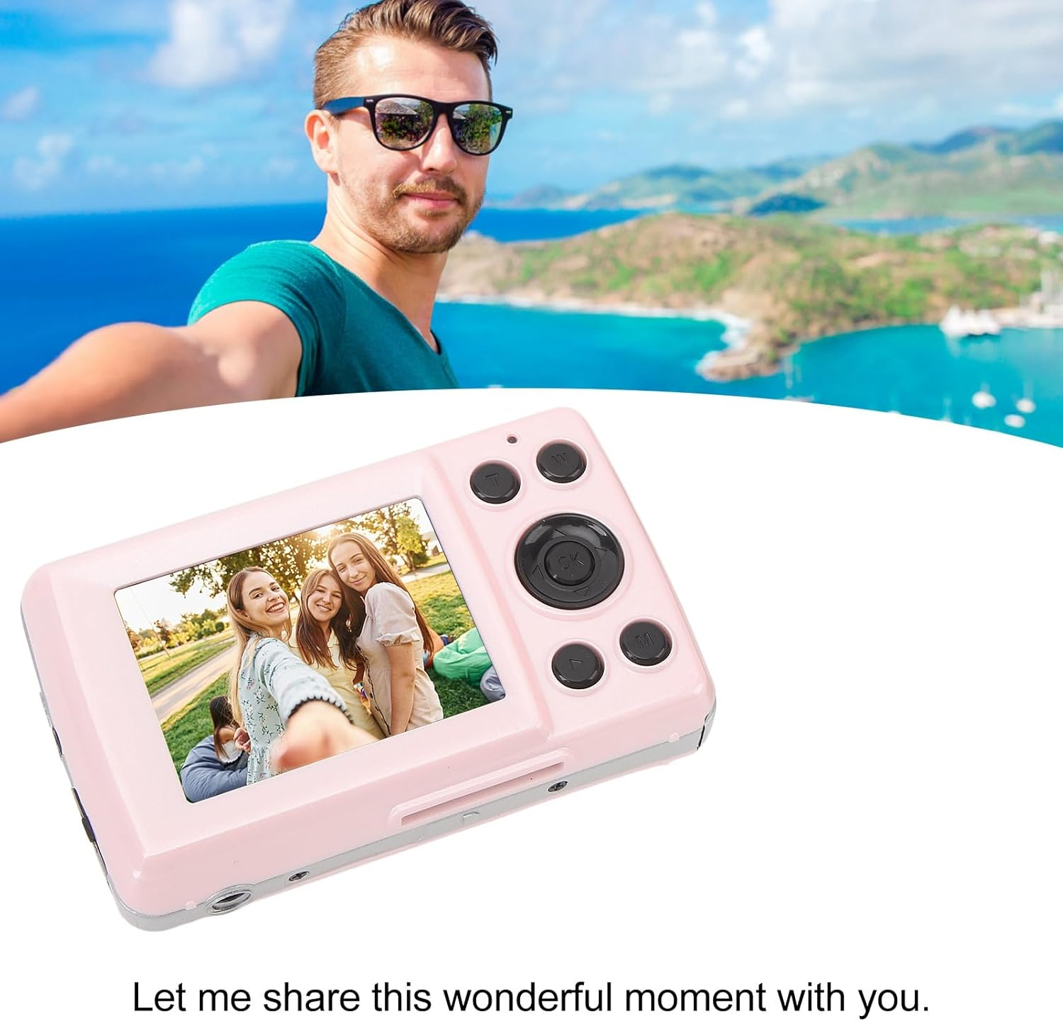 16MP Digital Camcorder for Photography Video, 1080P Auto Focus Action Camera with 16X Digital Zoom/2.4 in LCD Screen, Small Compact Point and Shoot Digital Cameras for Kids image number 5