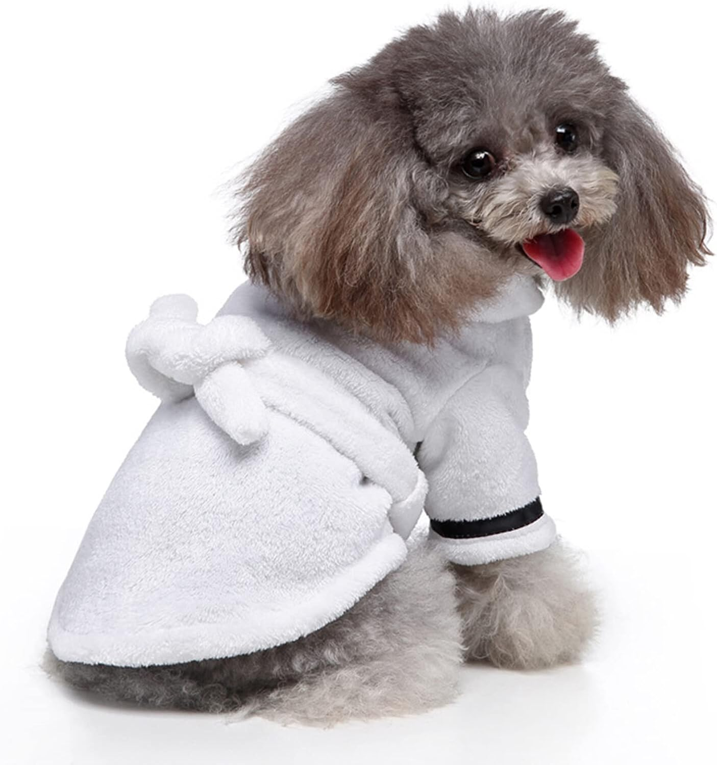 Pet Bathrobe, Quick Drying Super Absorbent Dog Bathrobe for Large Medium Small Dogs image number 4