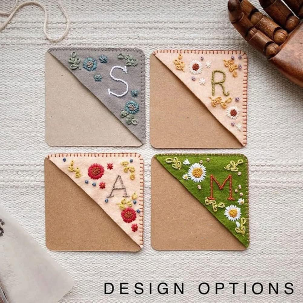 Custom Embroidered Corner Bookmark with Personalized Letters - Perfect for Book Lovers and Thoughtful Gifts (Winter,S) image number 5