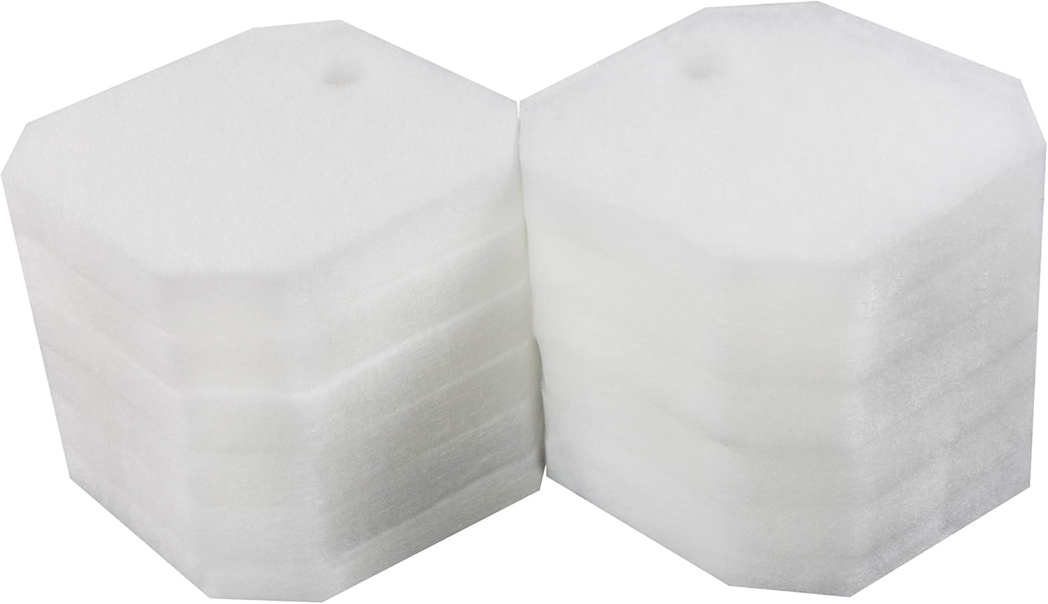 LTWHOME Replacement White Fine Filter Pads Fit for Eheim 2616225 Professional 2222/2324 and Experience 150/250/250T (Pack of 12)