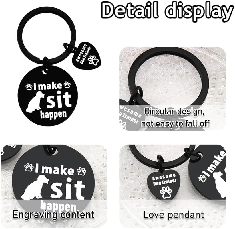 Dog Walker Thank You Gift - Keychain for Trainer, Sitter Appreciation - Birthday Gift Ideas for Dog Lovers image number 3