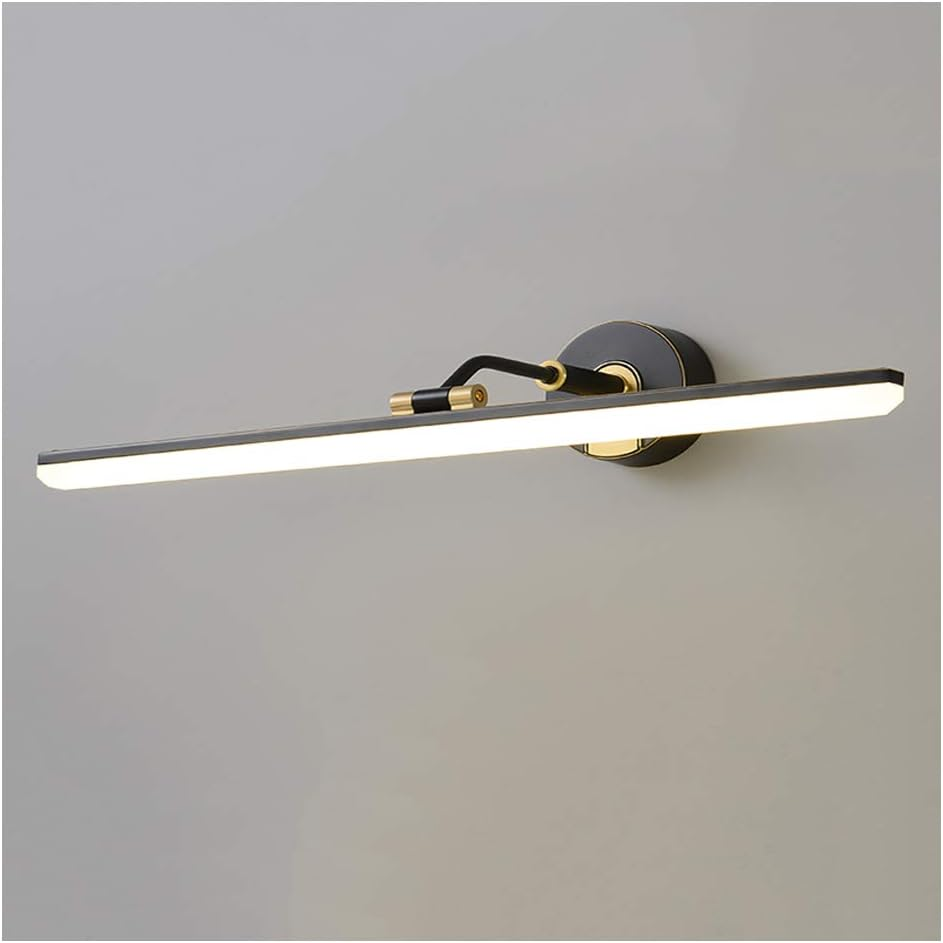 Led Bath Mirror Lamps,57Cm Metal Bathroom Wall Light Make-Up Lighting,Ip20 Waterproof Adjustable Mirror Frame Light,Vanity Mirror Light,Energy-Saving Wall Light Bedside Lamp,Natural Light 10W,White image number 2