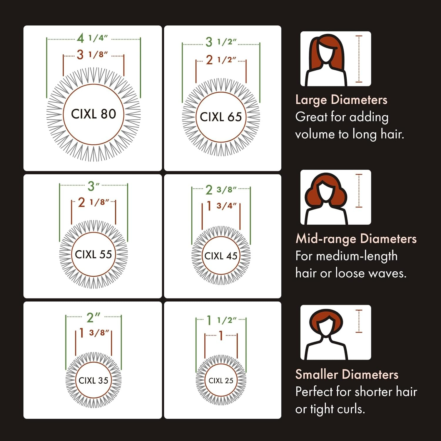 Olivia Garden Ceramic + Ion Speed XL round Brush &ndash; 1 3/4" Extra-Long Thermal Barrel &ndash; Professional Blowout Tool &ndash; CIXL-45 image number 1