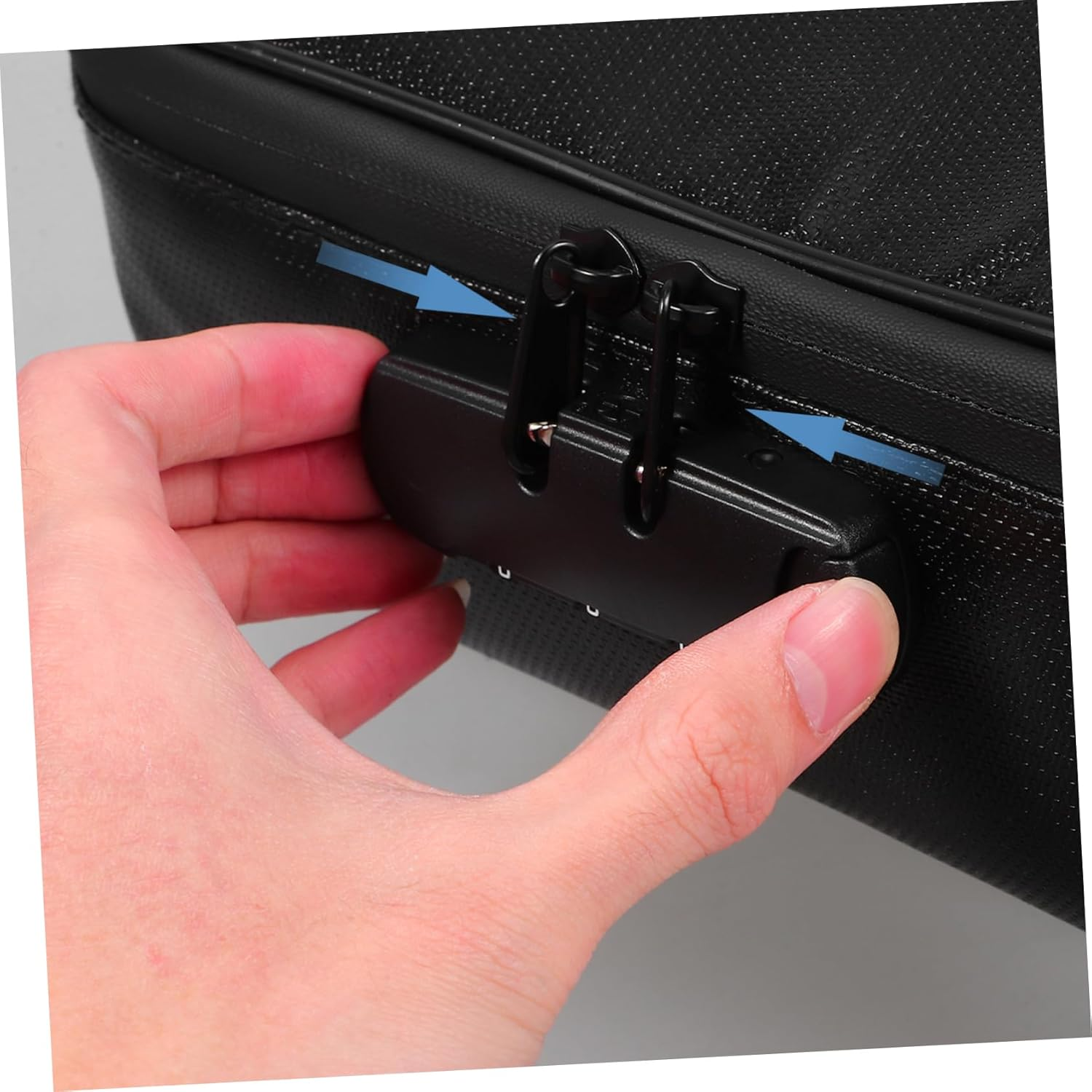 KITANDOVE Lockable Document Bag Passport Wallet Money Organiser Large Capacity Photo Storage Box Home Travel Document Holder