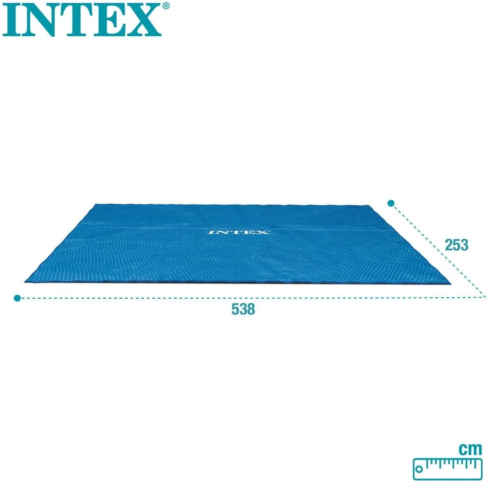 Intex 5.49M X 2.74M above Ground Square Solar Outdoor Pool Protective Cover Set image number 1