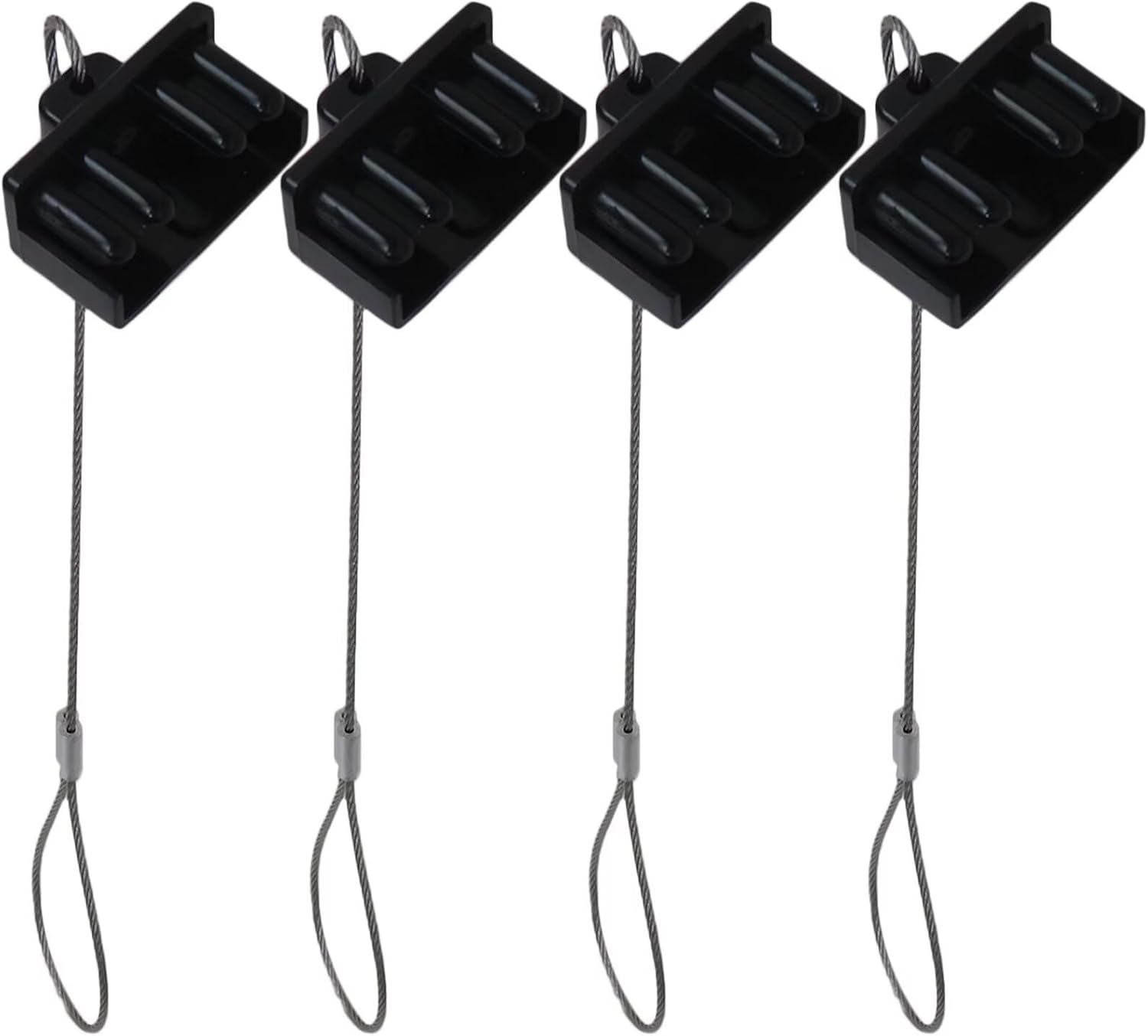 4Pcs Dust Cap Replacement Black for Anderson Plug Cover Style Connectors 50AMP Battery Caravan 12-24V image number 1