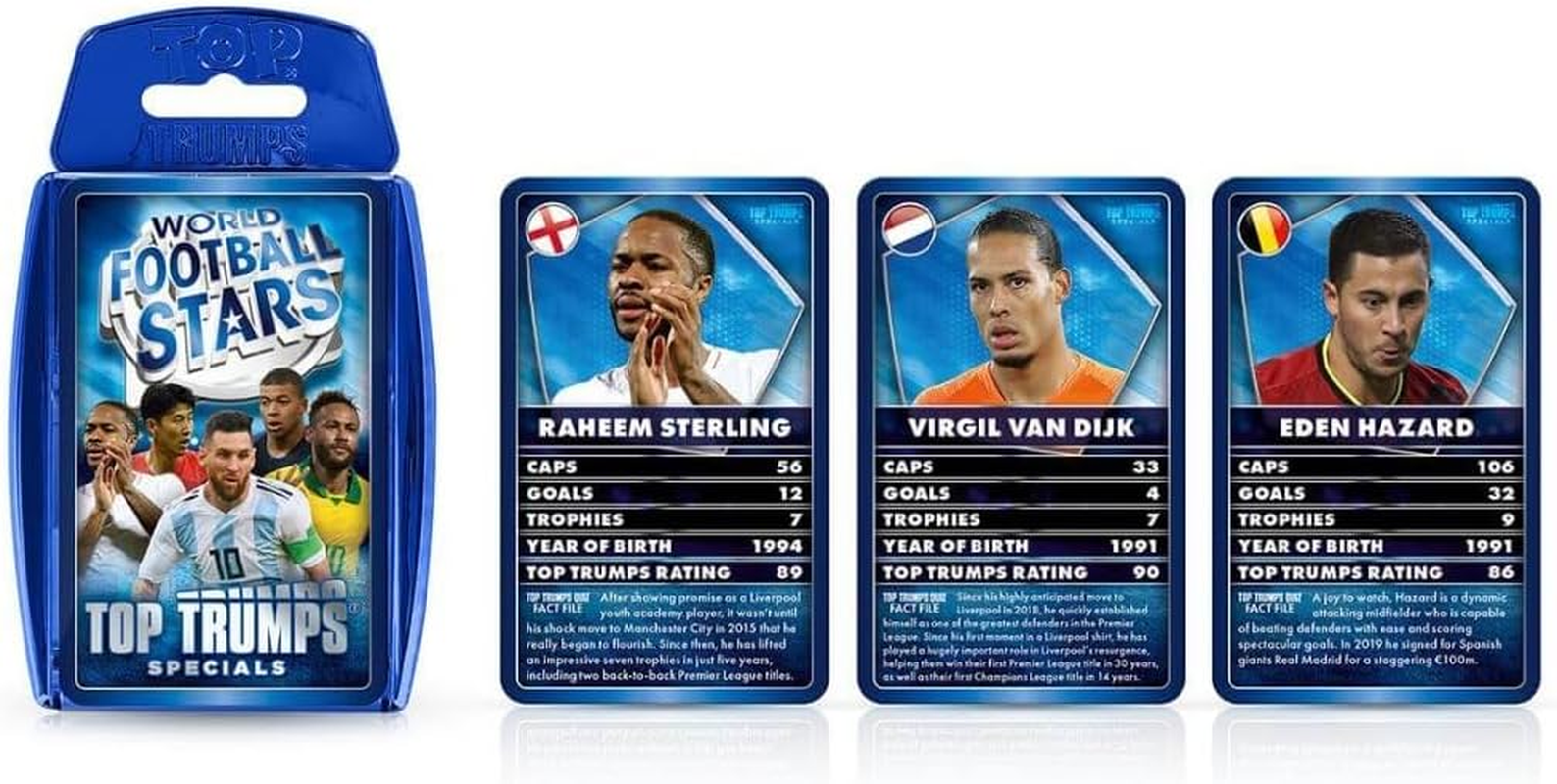 Top Trumps World Football Stars Green Classic Educational Card Game about World Football Stars Green - Learn Facts & Play! - 2+ Players Aged 6+