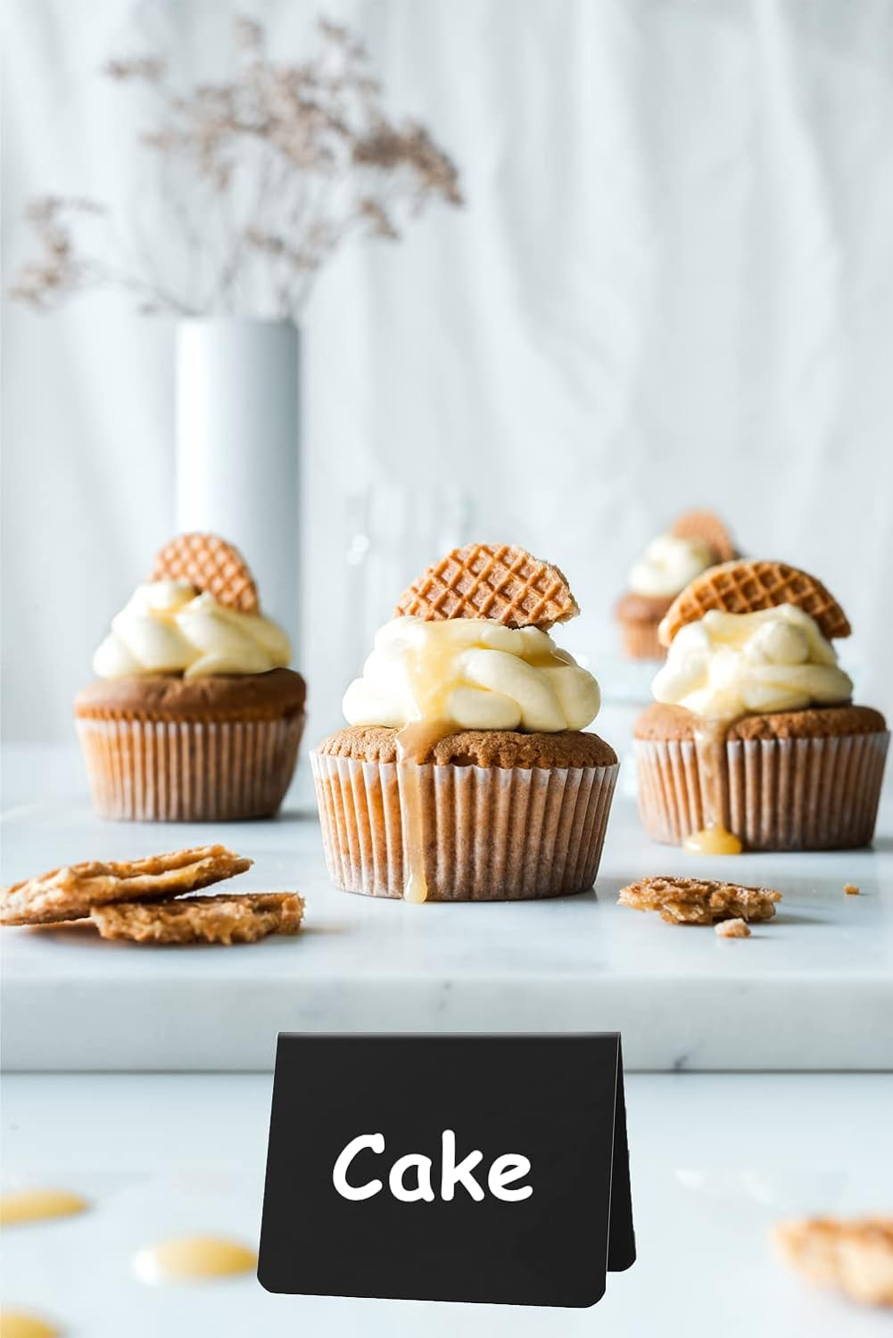 20PCS Mini Chalkboard Signs for Food, Reusable and Reserved Table Signs, Food Labels for Party Buffet, Easy to Write and Wipe Out, Catering Supplies Buffet Display, Place Cards image number 1