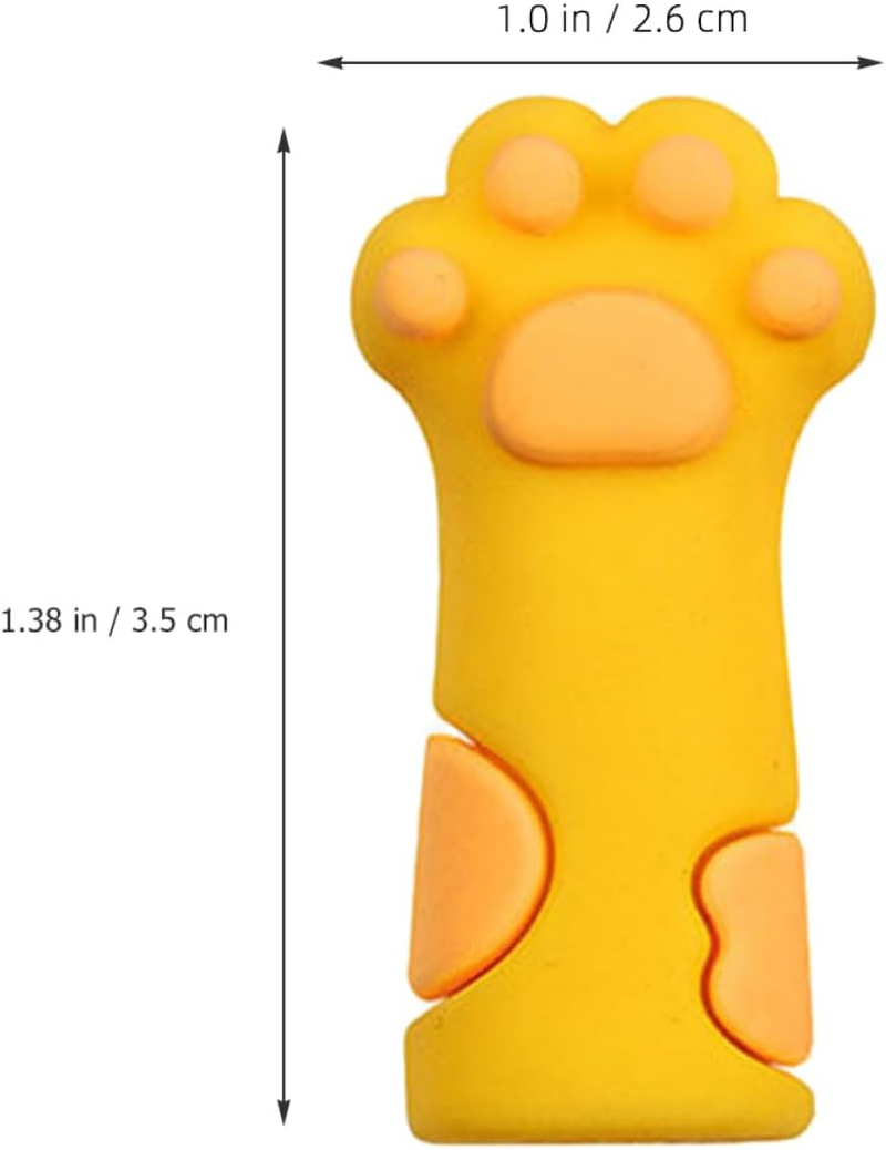 Baluue 3Pcs Cuticle Nipper Cover Silicone Protective Sleeve for Nail Scissors Cute Design for Manicure and Pedicure Random Colors image number 3