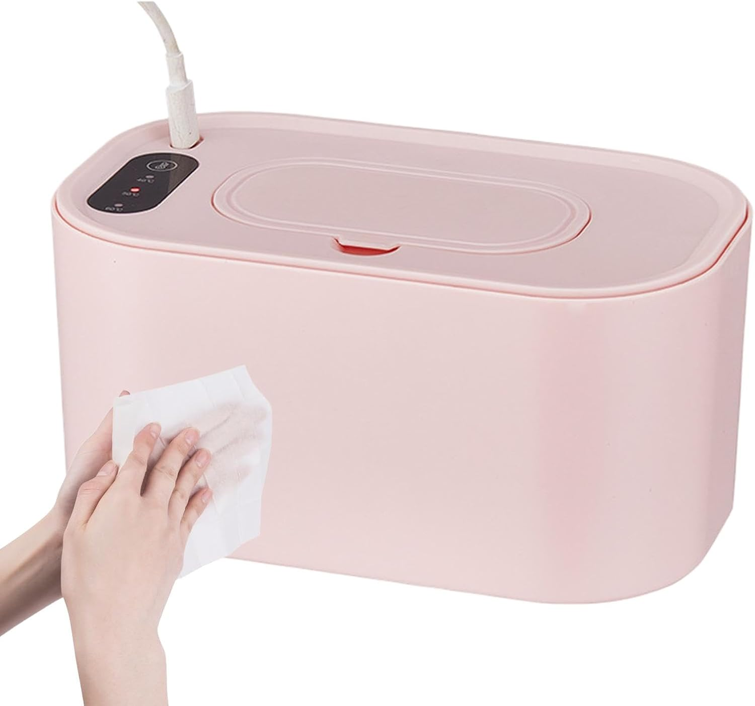 Diaper Wipe Warmer | Wet Wipes Dispenser USB Charging,Portable Diaper Wipes Heater, Wet Wipes Box Baby Accessories for Babies Toddler, Home Outdoor Use image number 1