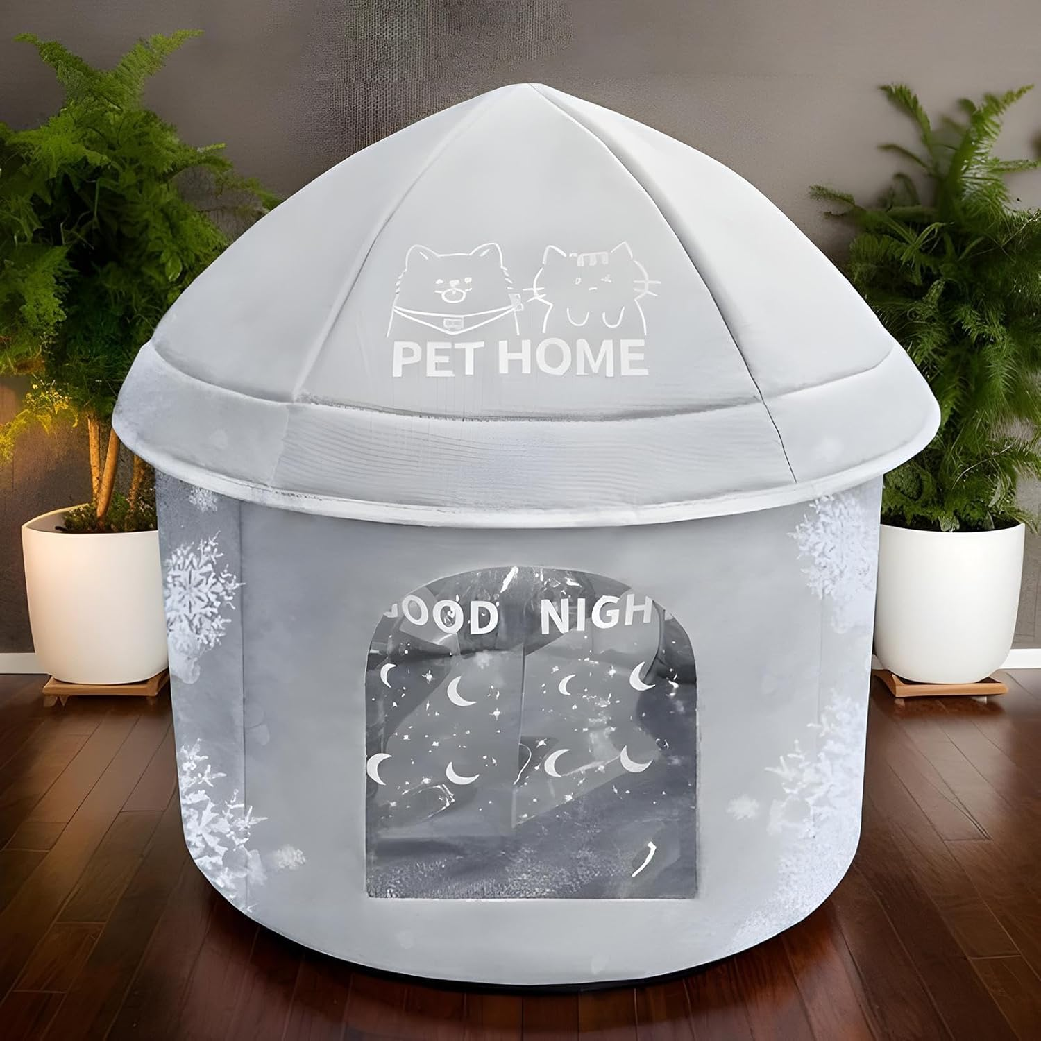 Cooling Cat House - Cooling Outdoor Insulated Feral Cat House - Shelter with Ice Pack Pet Supplies Weatherproof Beds for Medium Small Puppy Kitten Sleeping outside Indoor image number 2