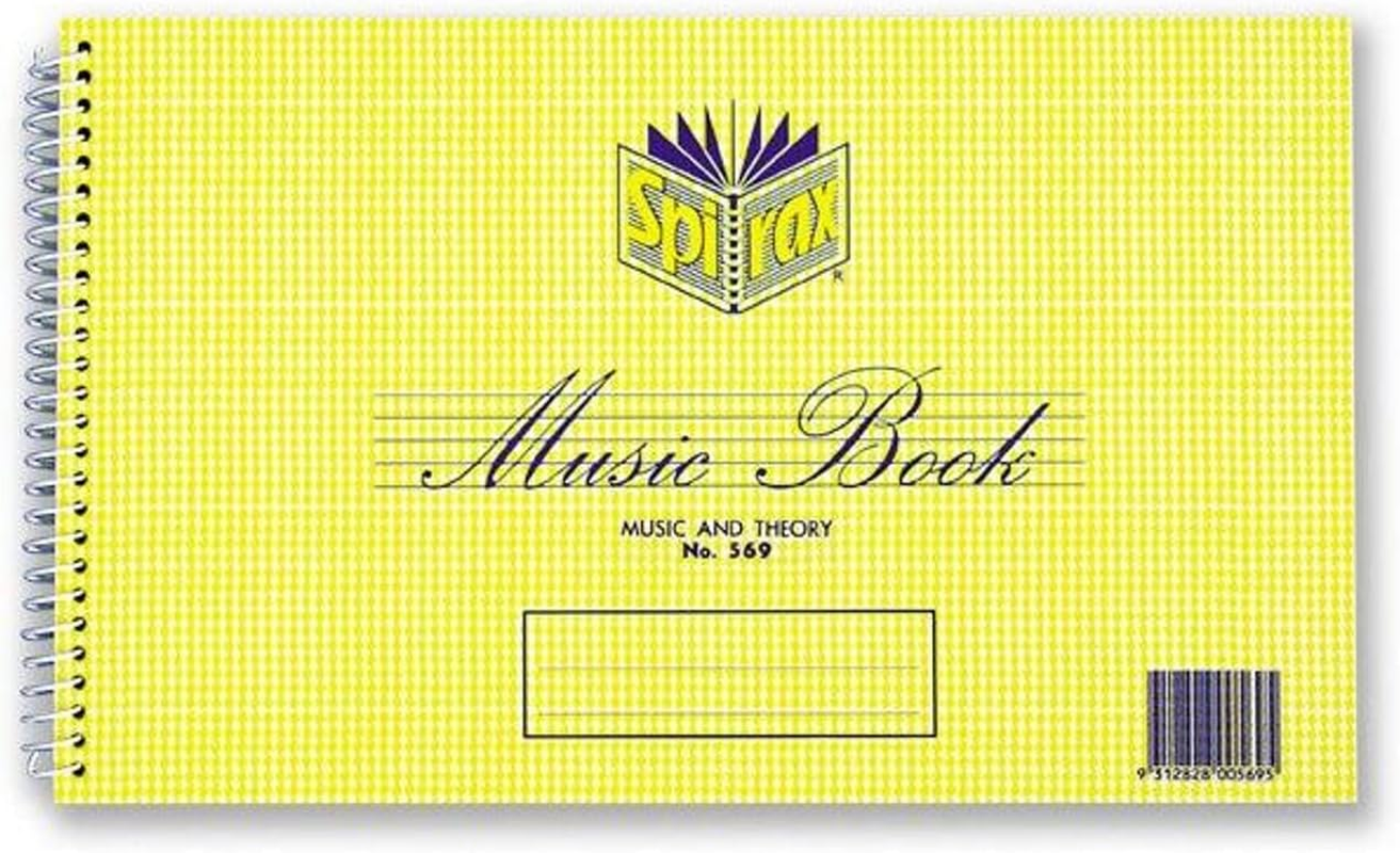 Spirax 569 Music & Theory Book 152X248Mm 18 Leaf/ 36 Page image number 2