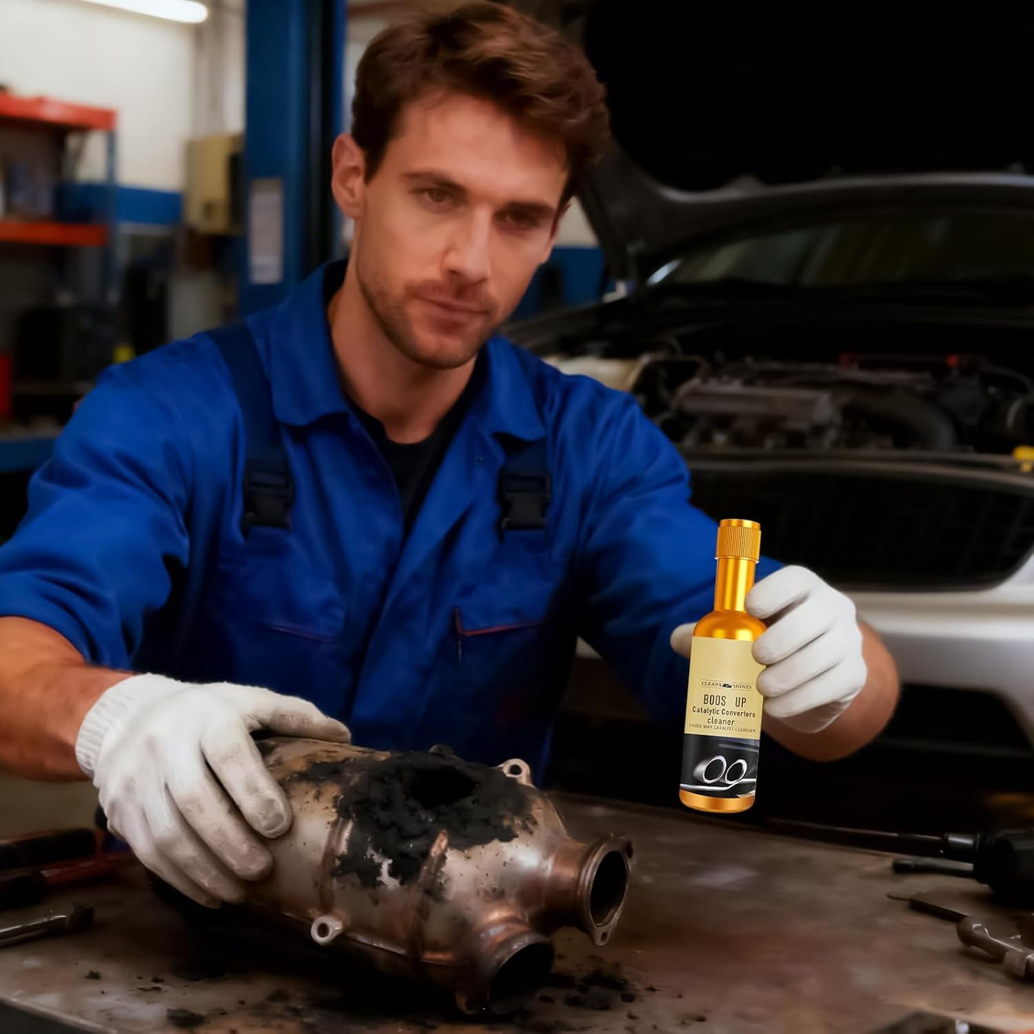 Catalytic Cleaner | 120Ml Portable Carbon Cleaning Agent | Catalytic Converter Cleaner for Car | for Trailer RV Automotive Sedan Pickup image number 3