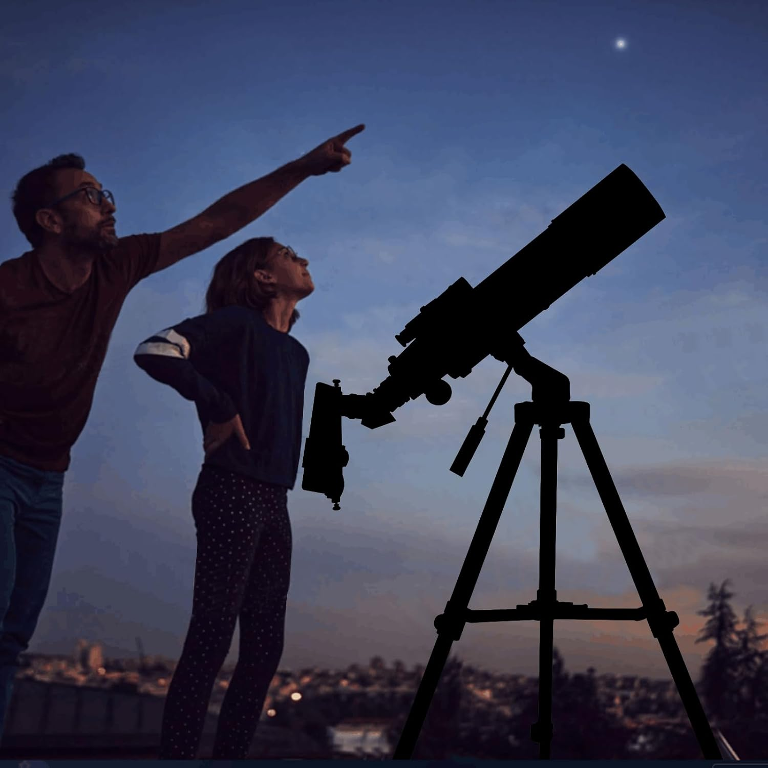 Telescopes for Adults Astronomy, 80Mm Aperture 600Mm Refractor Telescope for Kids & Beginners, Compact and Portable Travel Telescopio with Backpack image number 3