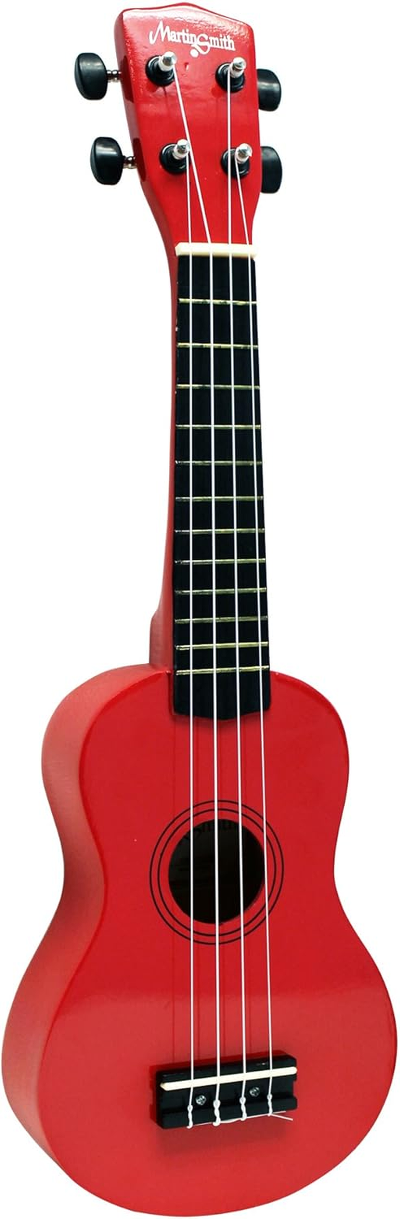 Martin Smith UK-222-RD Soprano Ukulele, Red