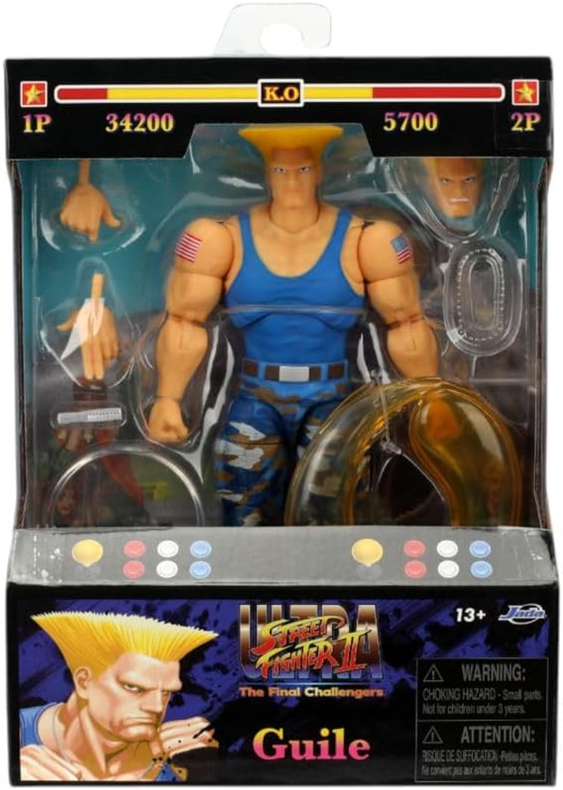 Jada Toys Street Fighter II - 6 Inch Guile (Player 2) Figure image number 2