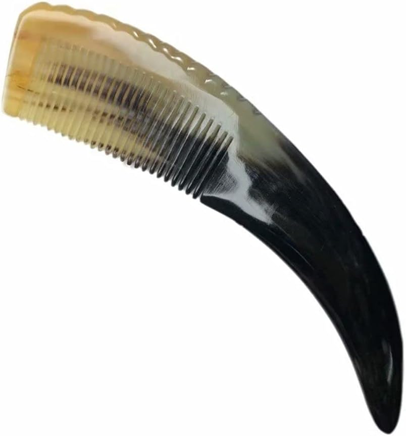 TOP SEWING Carved Horn Bone Comb for Relaxing Head 8.5" Scalp Massage Comb B image number 5