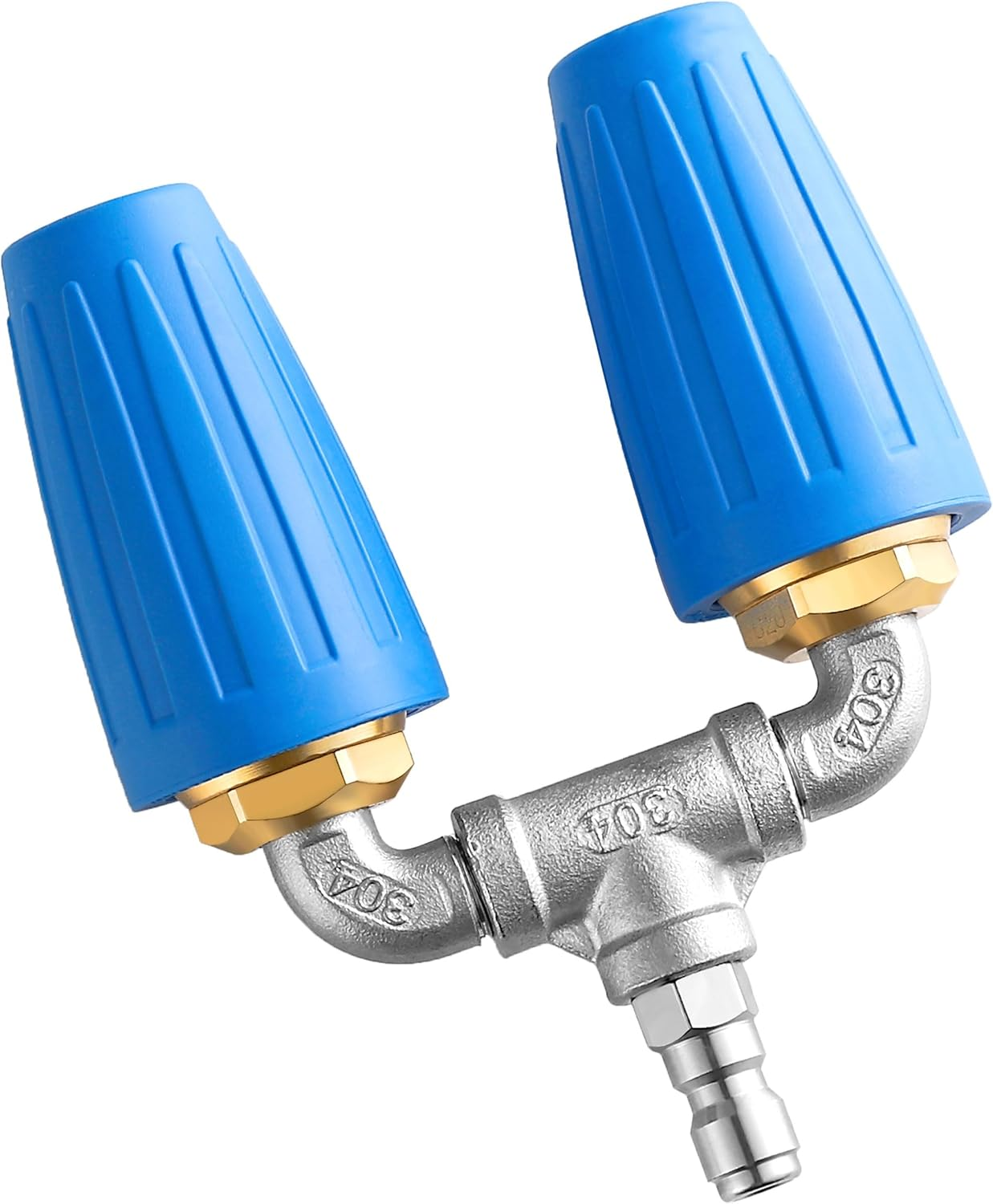 EZALOR Dual Turbo Nozzle Pressure Washer, 360&deg;Rotating Turbo Nozzle with 1/4" Quick Connector, 2.0 Orifice Twin Turbo Nozzle, 4-6 GPM, 4000 PSI image number 6