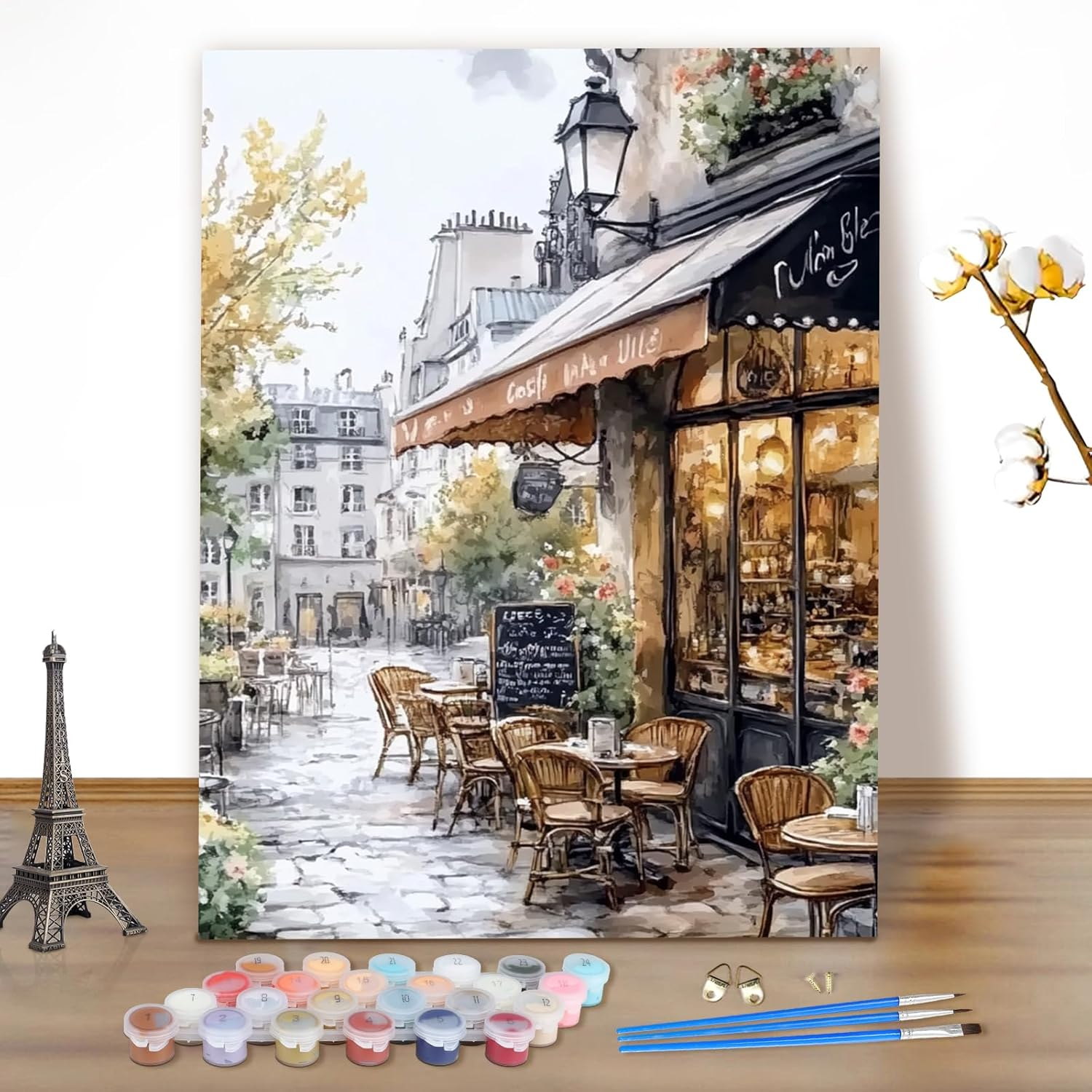 MEIYUDA Painting by Numbers Adults, DIY Set Adult Mountains Craft Set Landscape, DIY Hand Painted Oil Painting Kit as a Gift and Home Decoration 40 X 50 Cm (Without Frame)