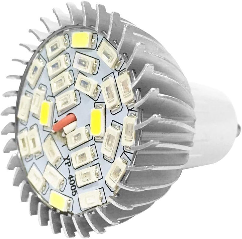 28W Plant Lamp, E14 Grow Light Bulb LED Indoor Plant Bulb Full Spectrum Grow Light - Indoor Grow Lamps Suitable for Bloom, Vegetables, Flowers (GU10) image number 5