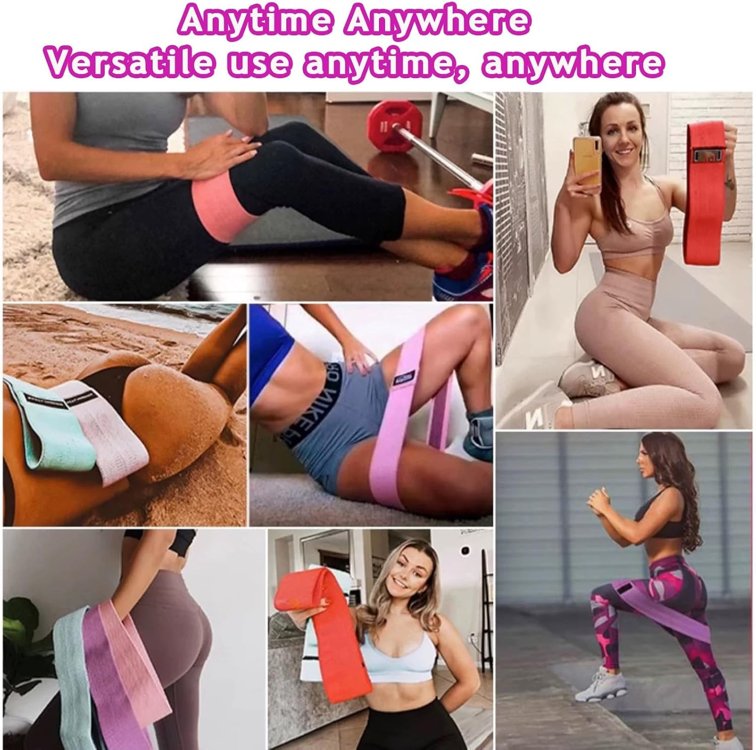 Pilates Essentials Kit for Women, Yoga Kit for Home Workouts with Pilates Ring and Ball Set, Booty Bands, Figure 8 Resistance Band, Yoga Bands for Stretching image number 4