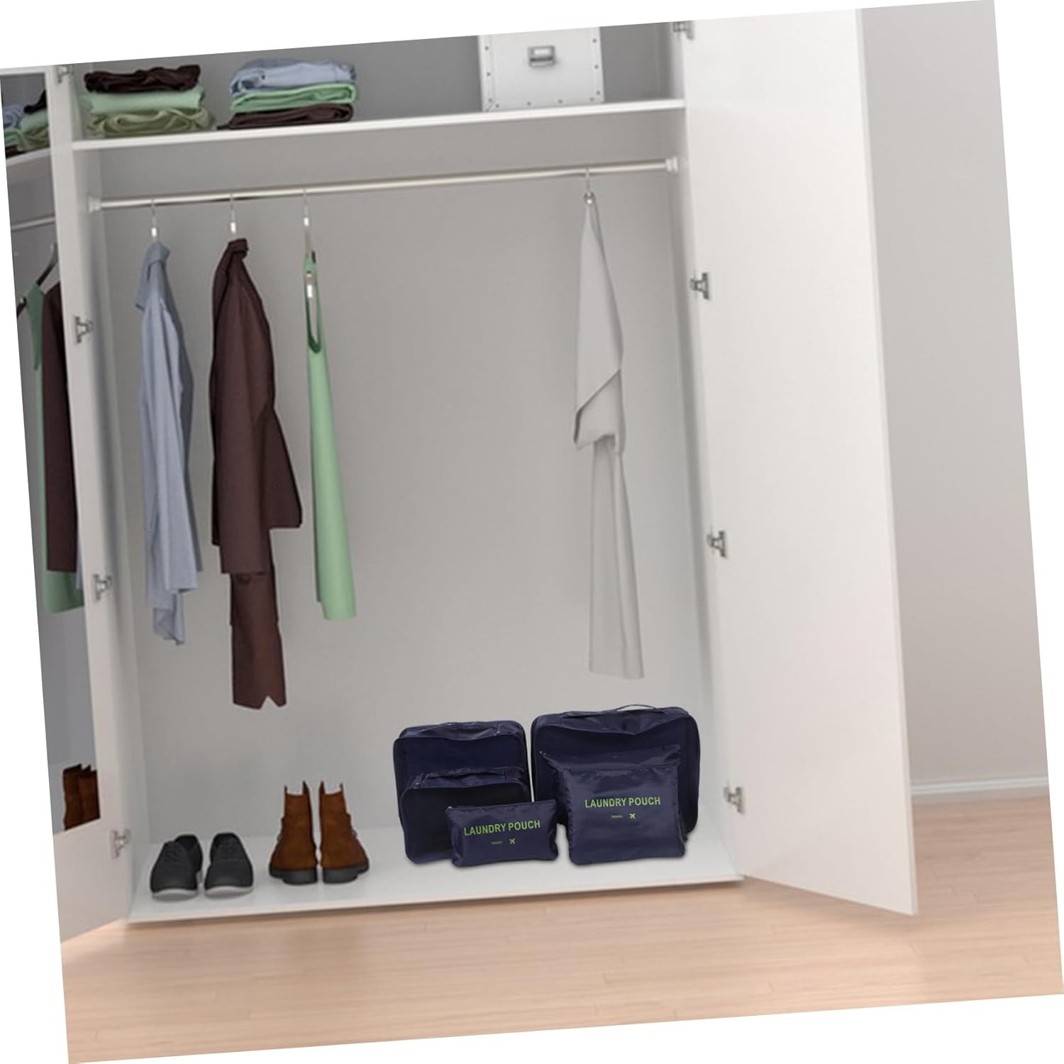 GLSTOY 6Pcs Packing Cubes Suitcase Organizer Bags Travel Accessories Luggage Organiser Space Saving Sections Moisture Resistant Material image number 5