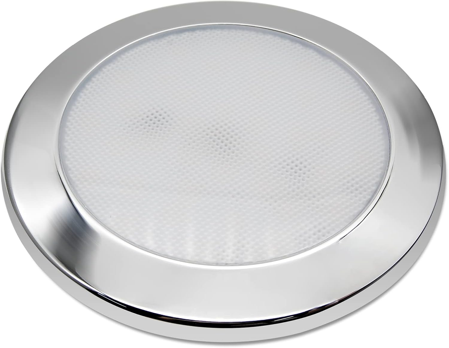 Dream Lighting 12V LED Caravan Ceiling Lights 5Inch RV Campervan Motorhome Interior Dome Cabin Lamp Cool White Chromed Shell image number 5