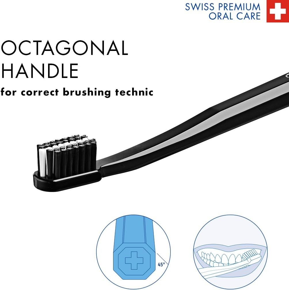 Curaprox Black Is White Toothbrush, Duo BLISTER, Black/Black image number 3