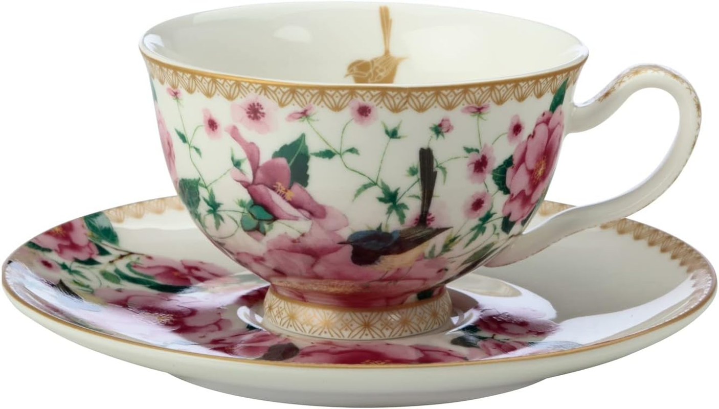 Maxwell & Williams Teas & C'S Silk Road Footed Cup & Saucer 200ML White Gift Boxed
