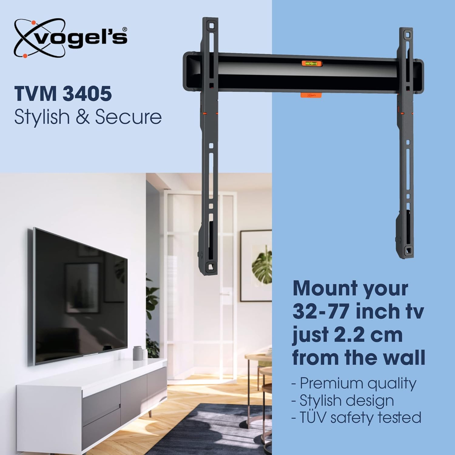Vogel'S TVM 3405 Medium Fixed TV Wall Bracket image number 3