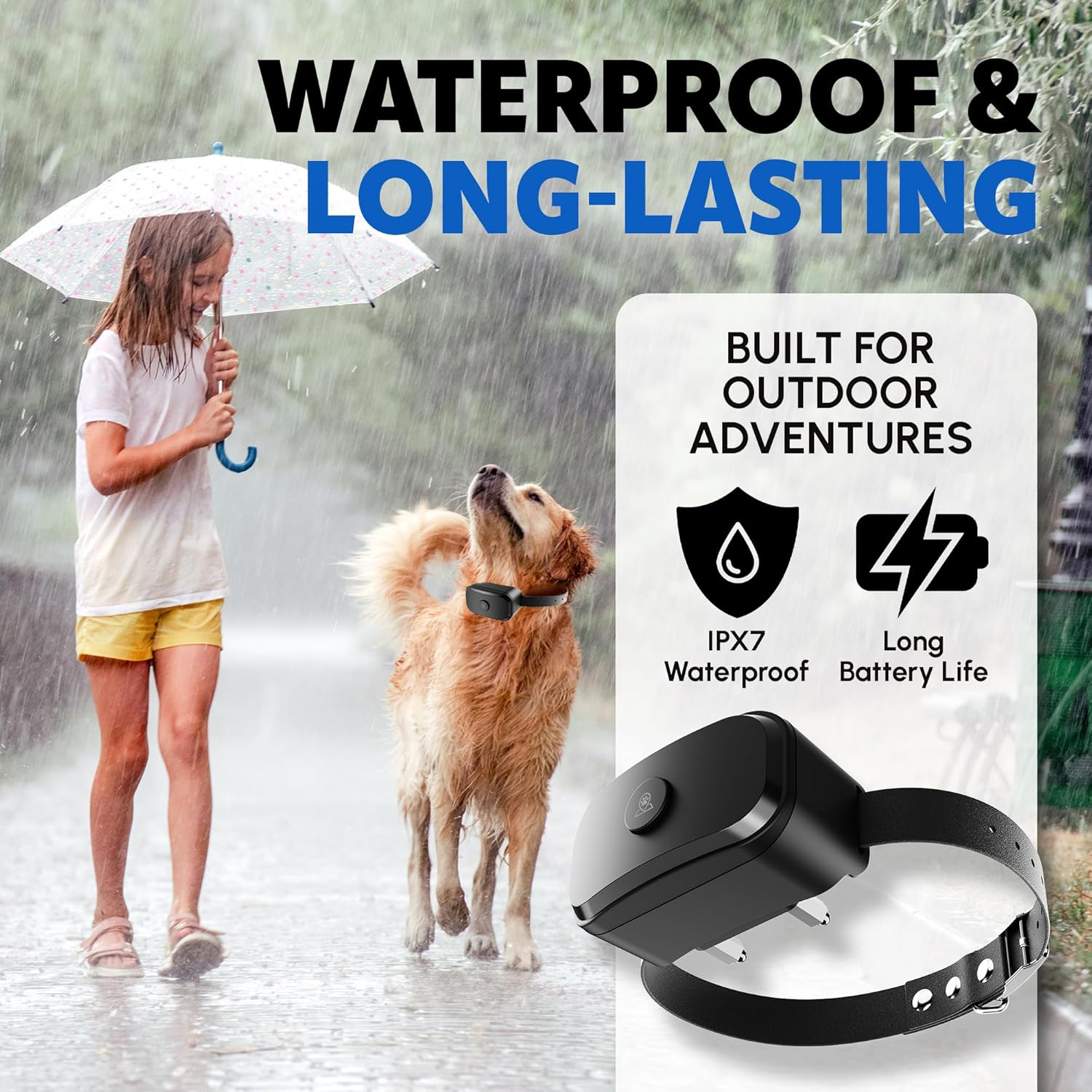 GF02 plus - Customizable GPS Dog Fence with Remote Training, No Subscription Required, Set up Boundary in 1 Minute with App, Waterproof GPS Dog Collar System, Long Battery Life image number 5