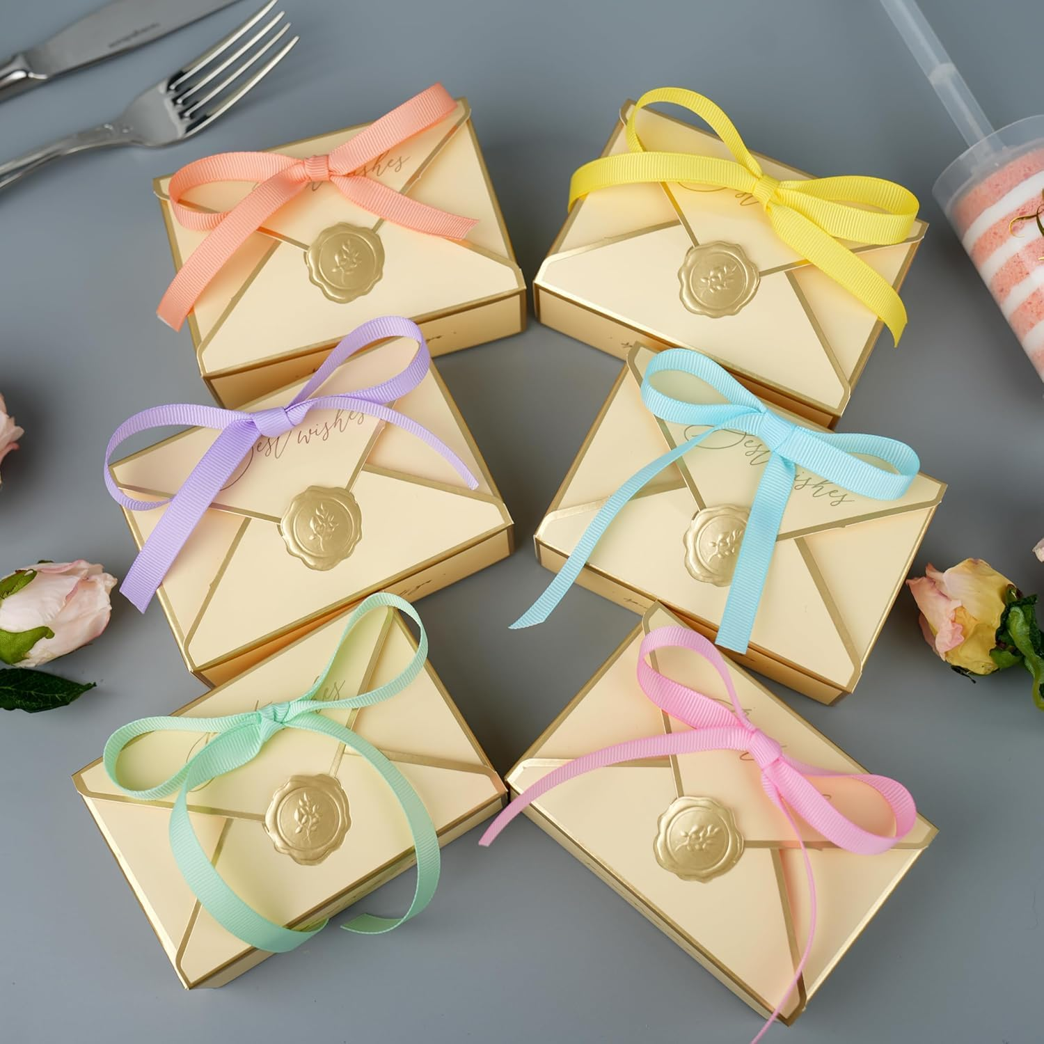 6 Rolls Pastel Ribbon, Pastel Rainbow Ribbon 3/8In Thin Grosgrain Ribbon Assortment, 60 Yards Pastel Colored Craft Ribbon for Crafts Easter Birthday Wedding Hair Bows image number 2