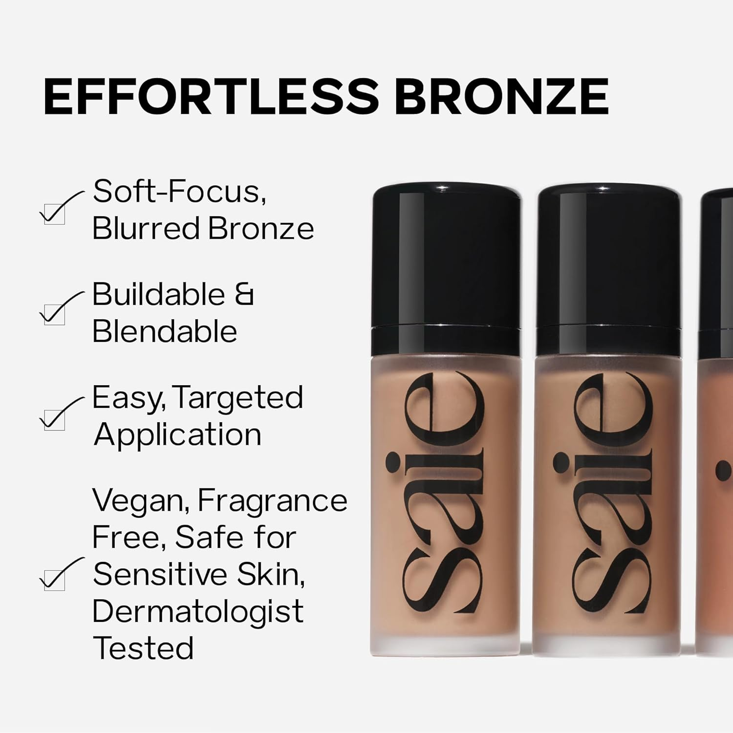 Saie Dew Bronze - Hydrating Liquid Bronzer Stick for a Sun Kissed Glow - Liquid Contour Stick Infused with Nourishing Skin Care Ingredients - Sculpted Face Makeup Essential - Swim (0.4 Oz) - 06 - Candle image number 6