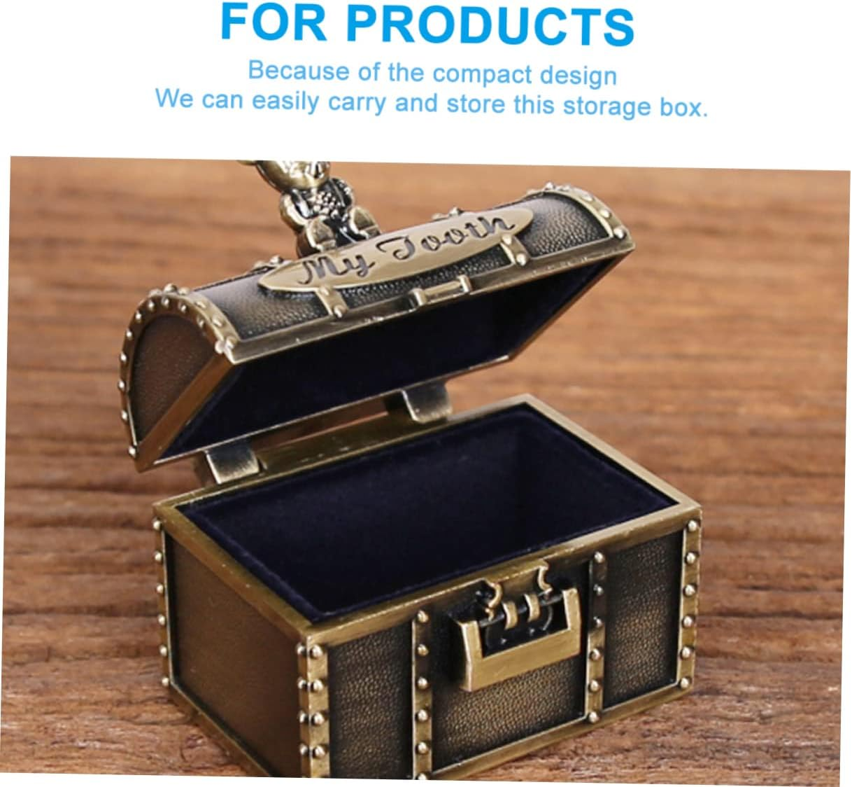 Gatuida 2Pcs Tooth Fetal Hair Keepsake Boxes Safe for Special Occasions Christening Birthday image number 1