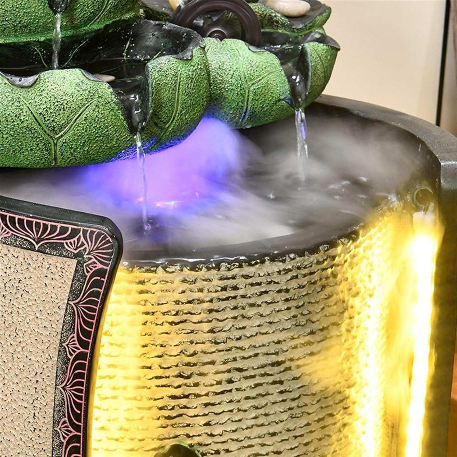 Outdoor Fountain Water Lotus Leaf Floor Decoration, Office Living Room Indoor Circulation Feature, Garden Landscape image number 6