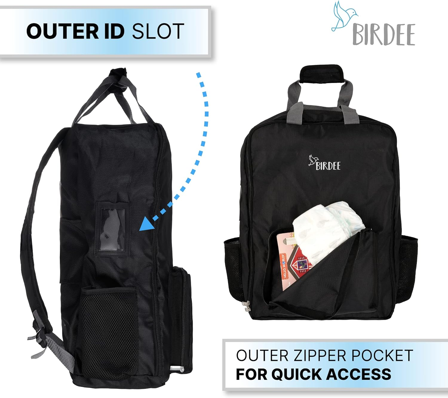 Birdee Foldable Stroller Travel Bag Fits All GB Pockit Strollers Durable Backpack for Airplane Travel image number 3