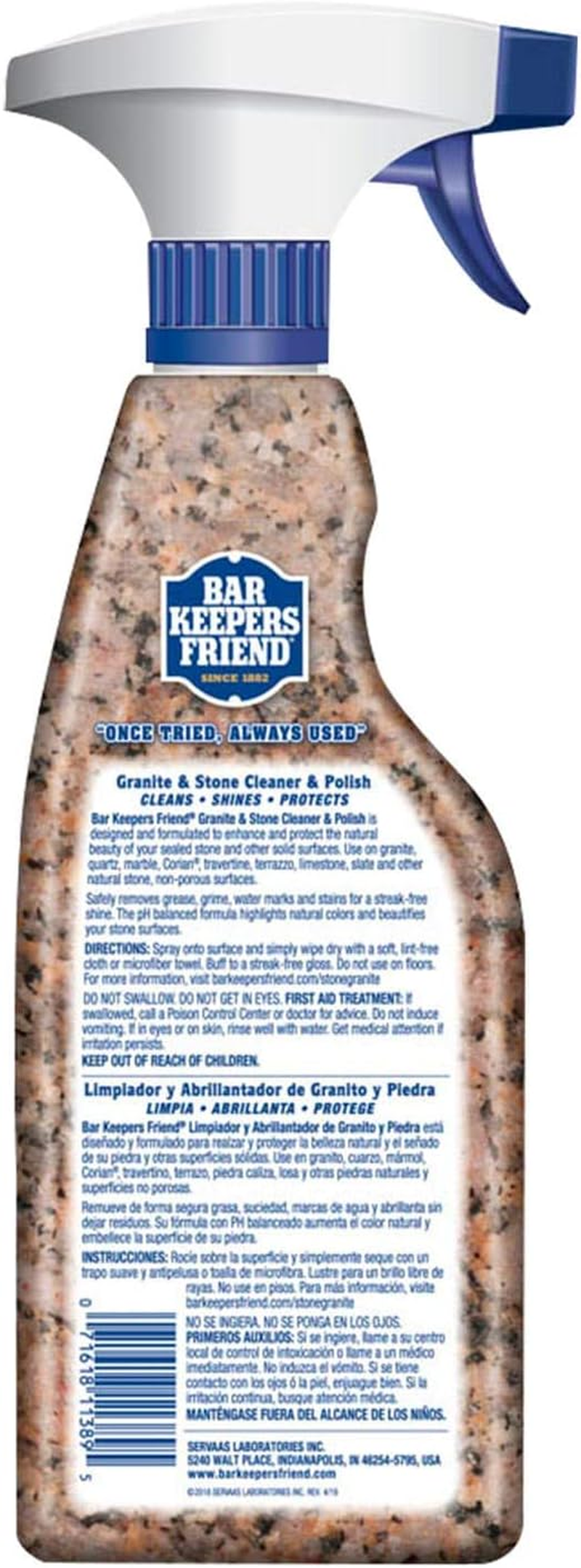 Bar Keepers Friend BKF Granite and Stone Cleaner and Polish, 750 Ml Multicolor image number 2
