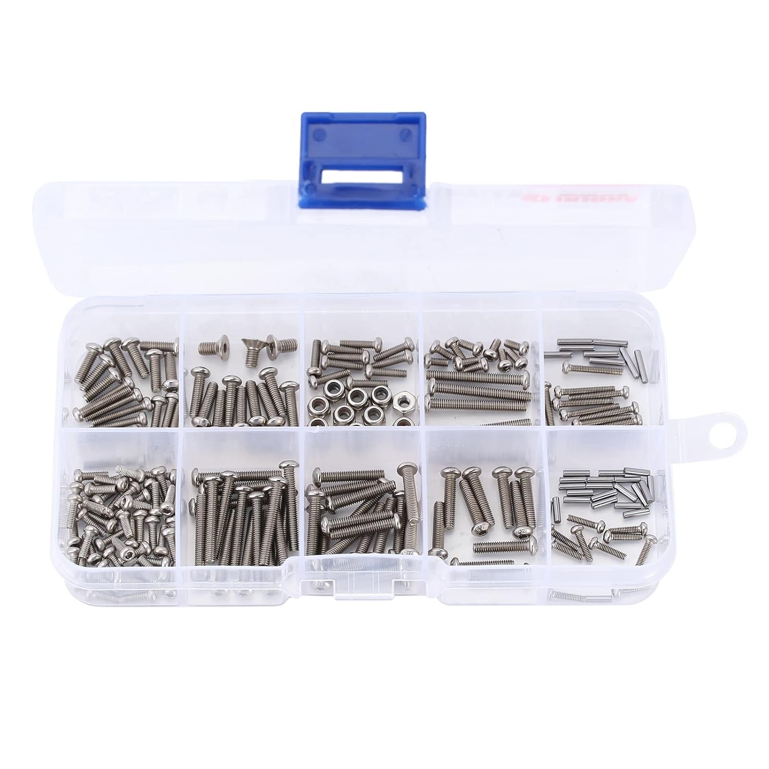 INJORA Screws Pins Nuts M1.6 M2 M2.5 Grade 12.9 Stainless Steel Hex Screws Hardware Kit for TRX4M 1/18 RC Crawler Car image number 4
